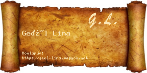 Geél Lina névjegykártya